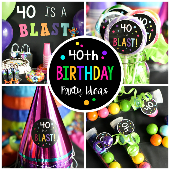 40th party decoration ideas