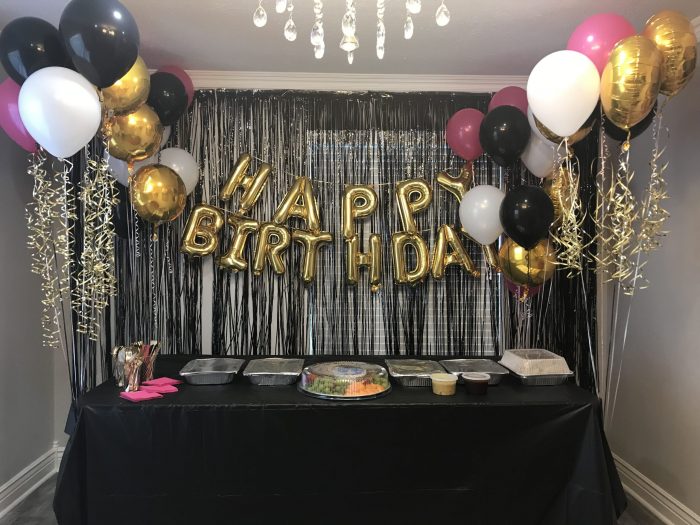 Birthday party decoration at home