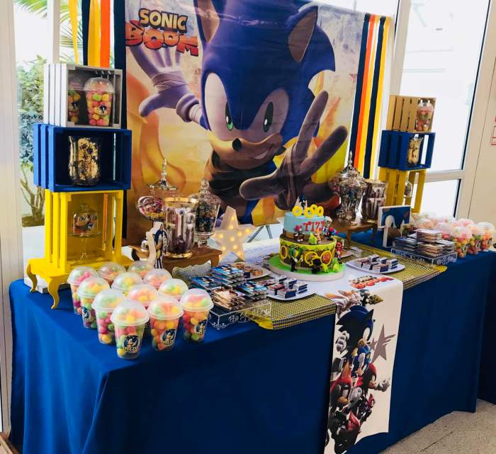 Sonic birthday party decoration