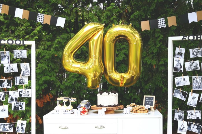 40th birthday decoration ideas for women