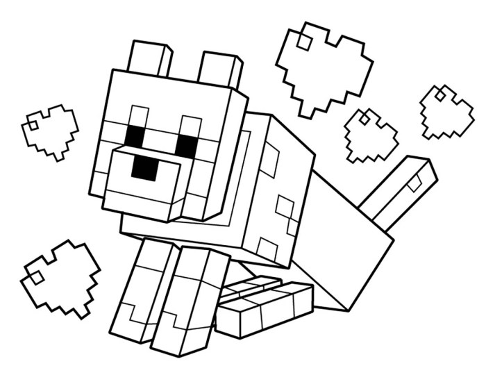 Minecraft coloring pages for boys 6