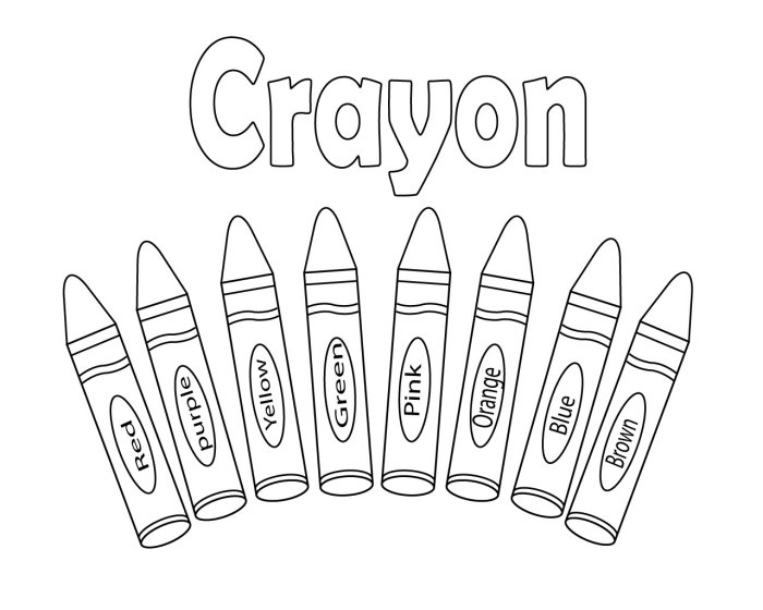 Crayola food coloring pages