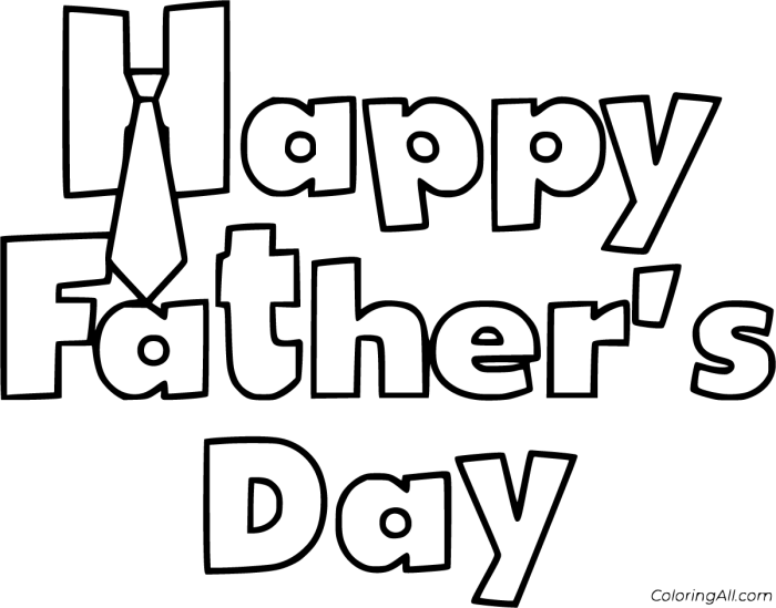 Father's day coloring pages