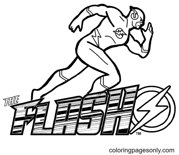 Flash coloring pages