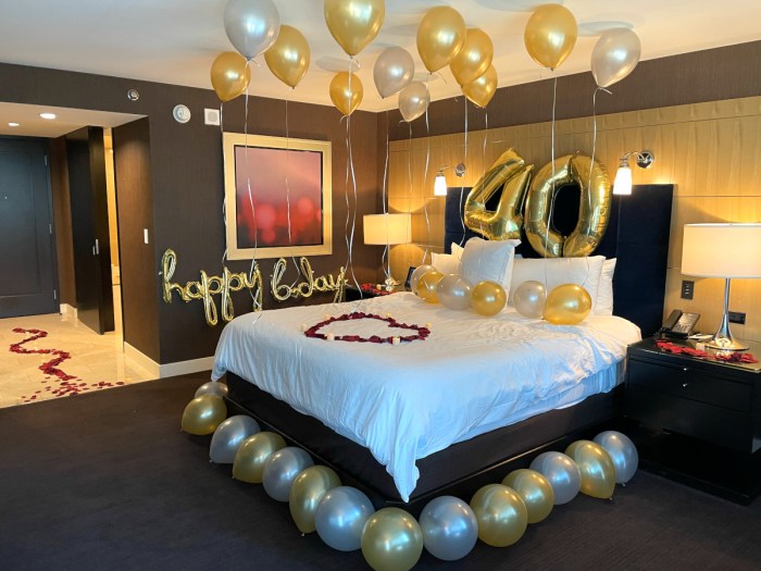 Hotel room birthday decoration service near me