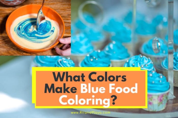 What makes blue food coloring