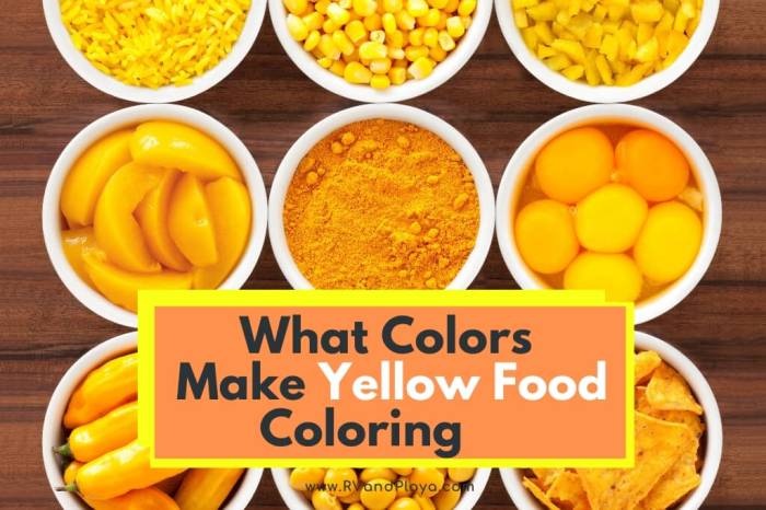 Egg yellow food coloring