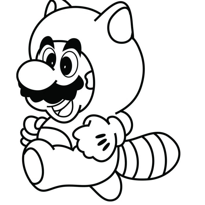 Free mario coloring pages