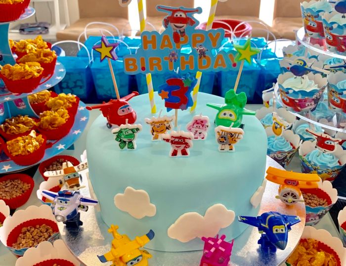 Super wings birthday decoration