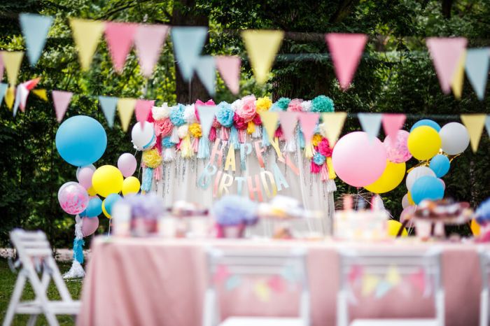 Birthday outdoor decoration ideas