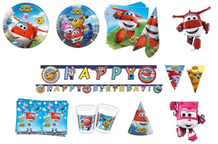 Super wings birthday decoration