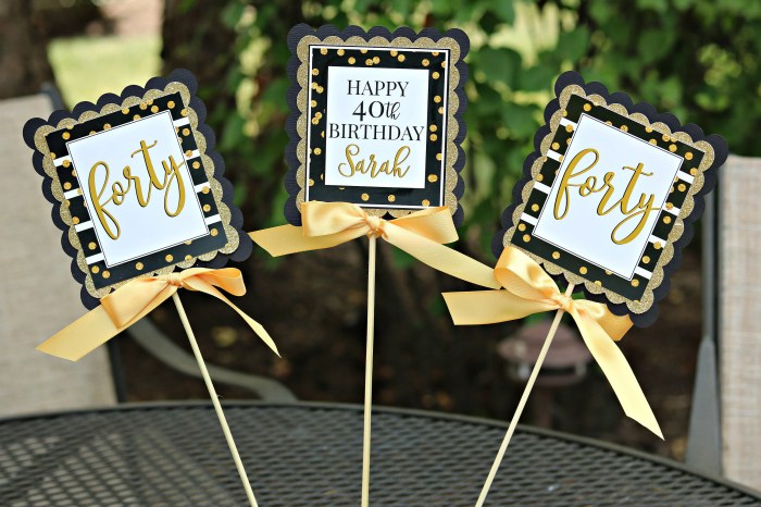 40th birthday decoration ideas for women