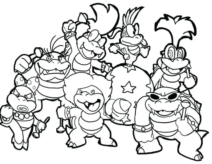 Free mario coloring pages