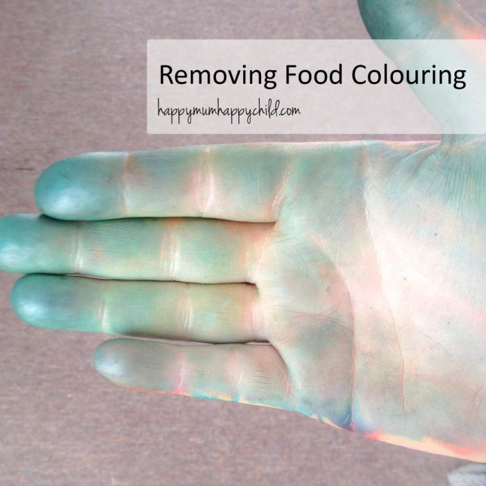 How to get off food coloring