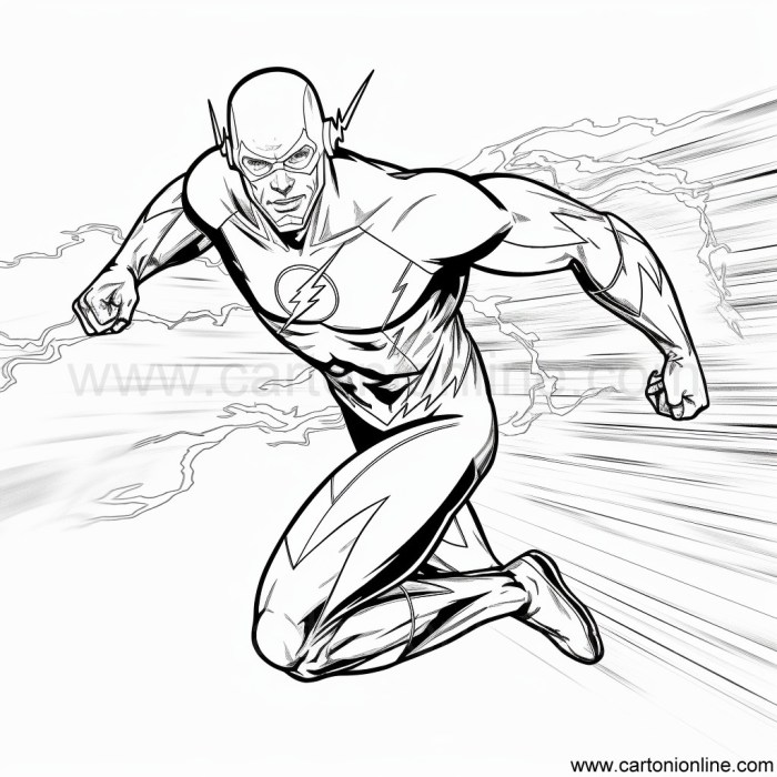 Flash coloring pages