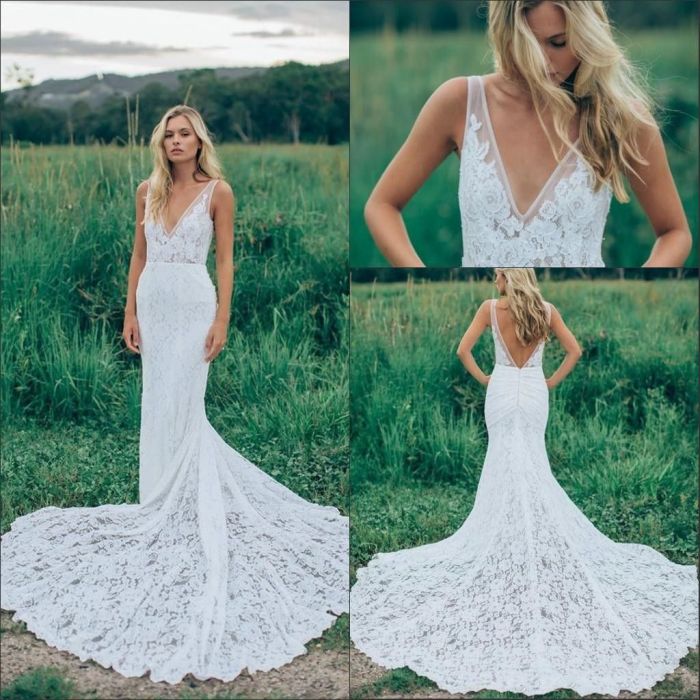 Mermaid wedding dresses for beach