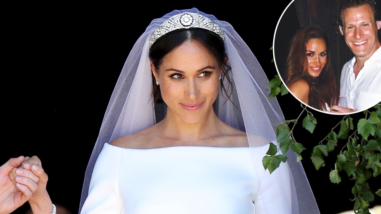 Meghan markle first husband wedding dress