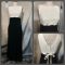 Vintage Black and White Wedding Dresses