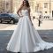 Satin Strapless Ball Gown Wedding Dress