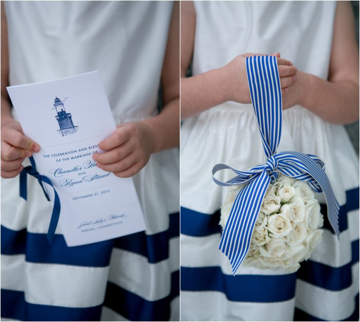 Beach wedding blue preppy