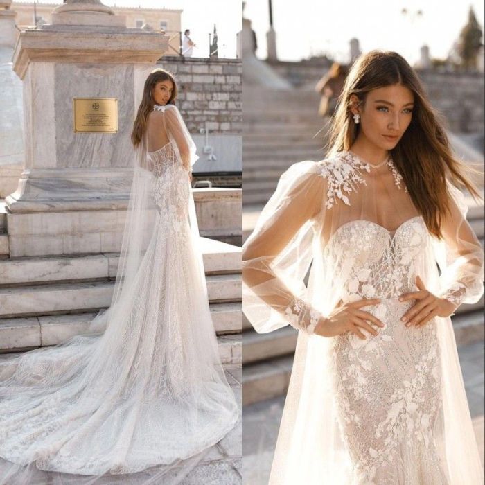 Mermaid tail wedding dresses